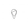 paper clip silver drop